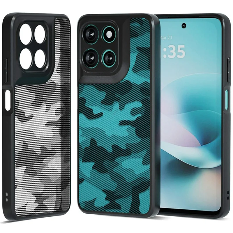 IBMRS Phone Case For Motorola Moto G67 Power 5G  /  G100 5G (2025)  /  G100s 5G  /  G57 Power 5G Soft TPU Frame Hard PC Back Anti-Fall Phone Cover - Artistic Camouflage