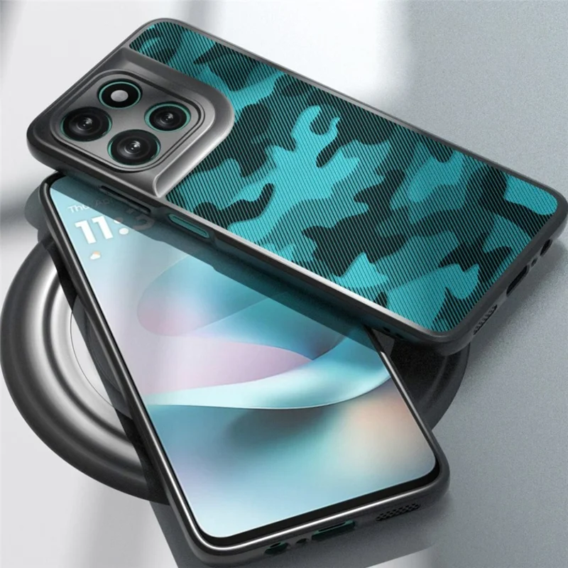 IBMRS Phone Case For Motorola Moto G67 Power 5G  /  G100 5G (2025)  /  G100s 5G  /  G57 Power 5G Soft TPU Frame Hard PC Back Anti-Fall Phone Cover - Artistic Camouflage