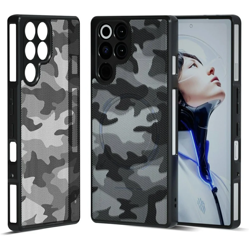 IBMRS For ZTE nubia RedMagic 11 Pro 5G Case Soft TPU Frame Hard PC Back Anti-Fall Phone Cover - Artistic Camouflage