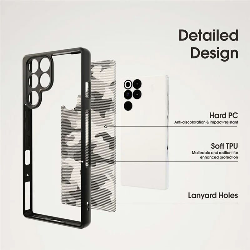 IBMRS For ZTE nubia RedMagic 11 Pro 5G Case Soft TPU Frame Hard PC Back Anti-Fall Phone Cover - Artistic Camouflage