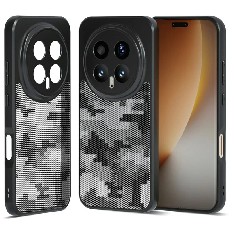 IBMRS For Honor Magic8 5G Case Soft TPU Frame Hard PC Back Anti-Fall Phone Cover - Grid Camouflage