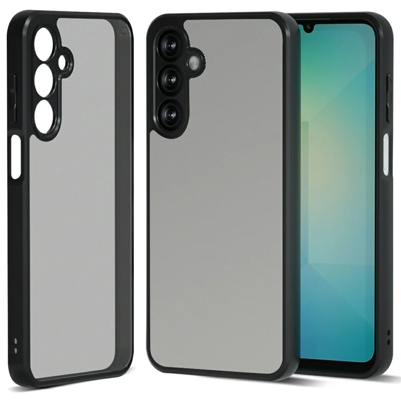 IBMRS For Samsung Galaxy S26 Case Soft TPU Frame Hard PC Back Anti-Fall Phone Cover - Matte Black