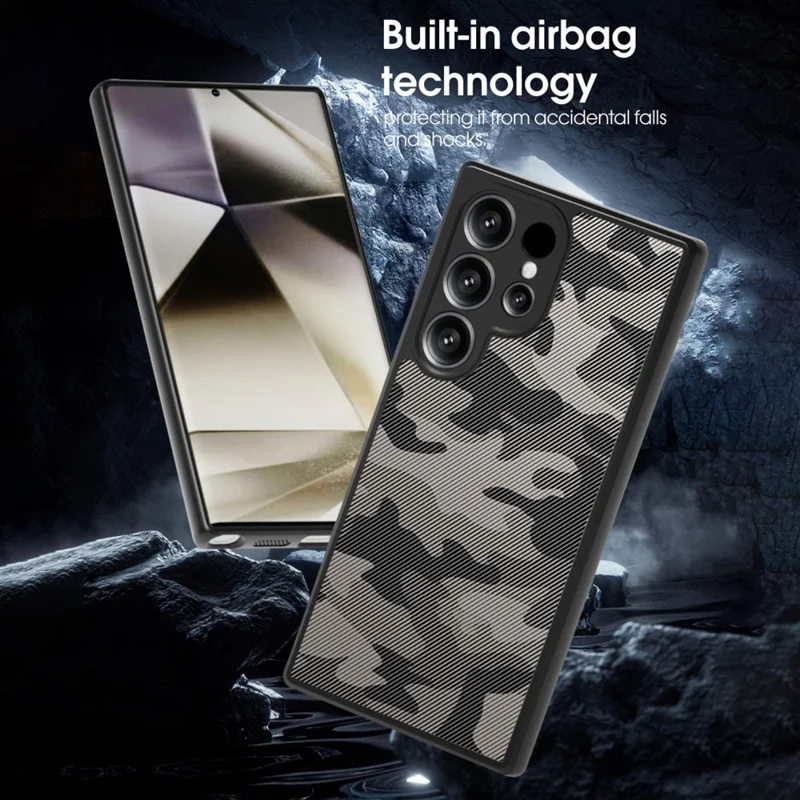IBMRS For Samsung Galaxy S26 Ultra Case Soft TPU Frame Hard PC Back Anti-Fall Phone Cover -  Artistic Camouflage