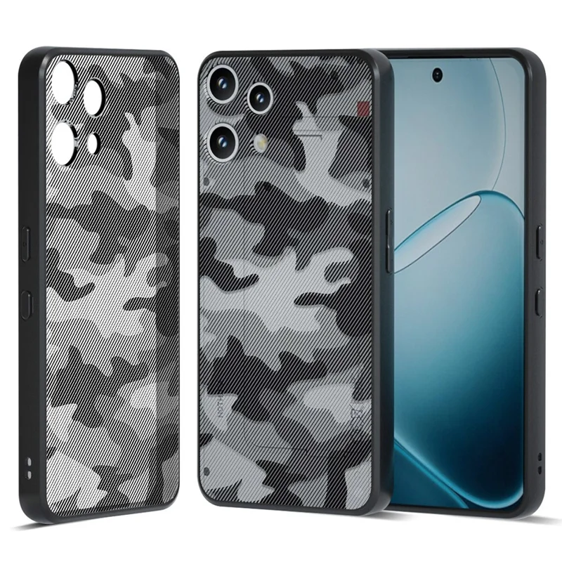 IBMRS For Nothing Phone (3a) Lite 5G Case Soft TPU Frame Hard PC Back Anti-Fall Phone Cover -  Artistic Camouflage