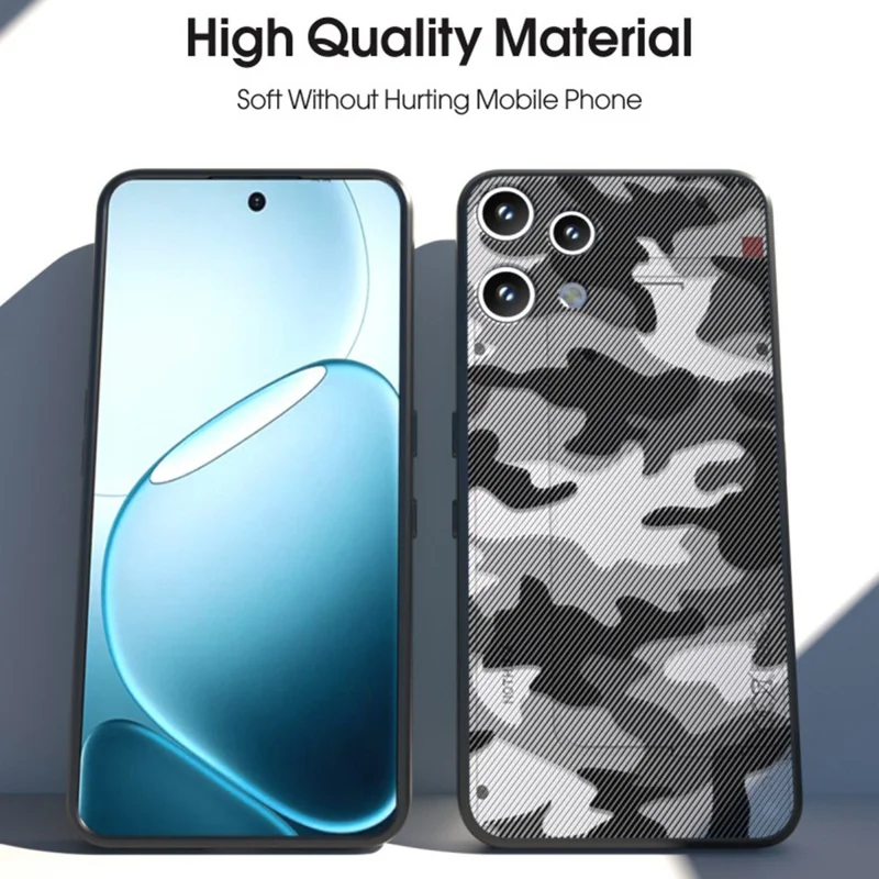IBMRS For Nothing Phone (3a) Lite 5G Case Soft TPU Frame Hard PC Back Anti-Fall Phone Cover -  Artistic Camouflage