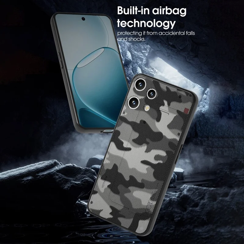 IBMRS For Nothing Phone (3a) Lite 5G Case Soft TPU Frame Hard PC Back Anti-Fall Phone Cover -  Artistic Camouflage