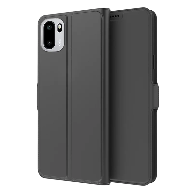 For OnePlus 15R 5G Case Shockproof TPU Inner Shell Leather Phone Cover Card Slot - Black