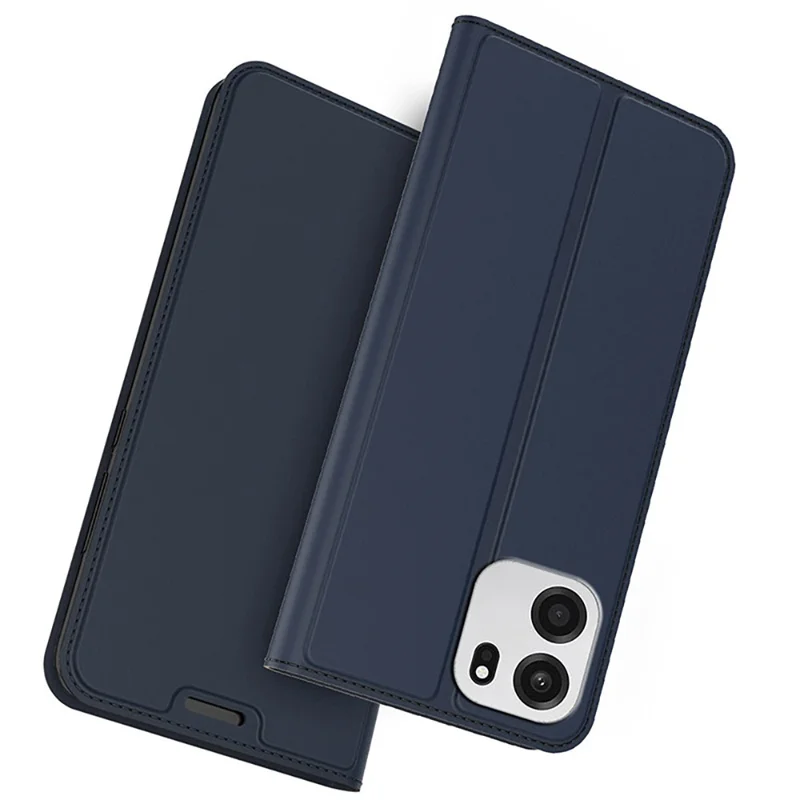 For OnePlus Turbo 6V 5G Case PU Leather Phone Cover with Card Holder Stand - Blue