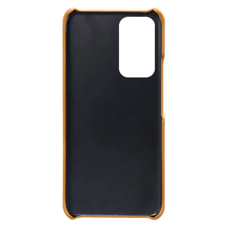 Couverture de Téléphone Portable à L'épreuve Des Drop-drop Pour Xiaomi Redmi 11 Prime 4G Double Carte PU Cuir Revêtu de Téléphone PC Téléphone - Orange