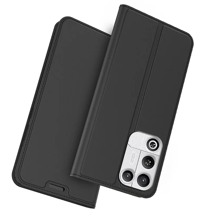 For ZTE nubia RedMagic 11 Air 5G Case PU Leather Phone Cover with Card Holder Stand - Black