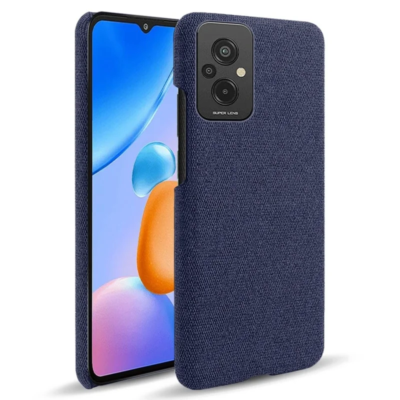 Pour Xiaomi Redmi 11 Prime 4G Shock-absorption Mobile Phone Case Shell Color Couleur Hard pc + Couverce Téléphon - Bleu