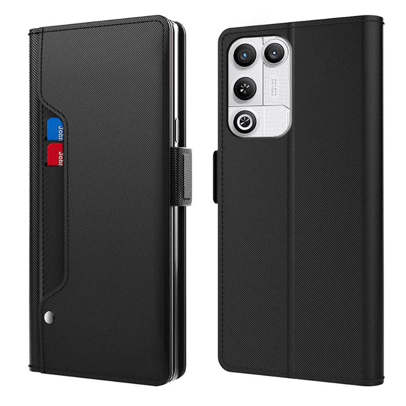 For ZTE nubia RedMagic 11 Air 5G Case PU+TPU Magnetic Flip Phone Cover with Stand - Black