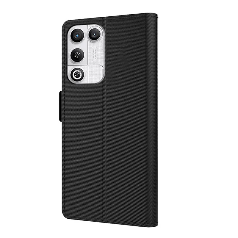 For ZTE nubia RedMagic 11 Air 5G Case PU+TPU Magnetic Flip Phone Cover with Stand - Black