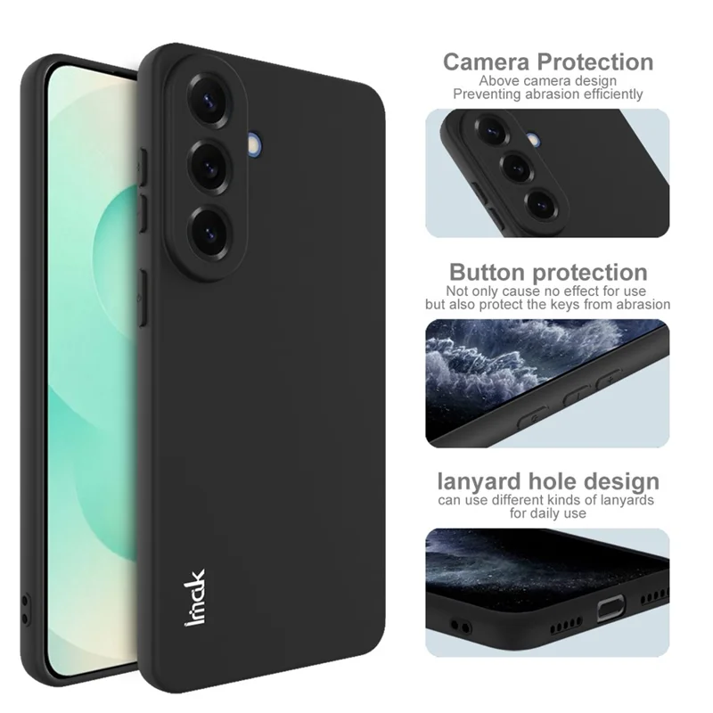 IMAK UC-3 Series for Samsung Galaxy S26 / S26 Pro Case Matte Anti Fingerprint Soft TPU Cover - Black