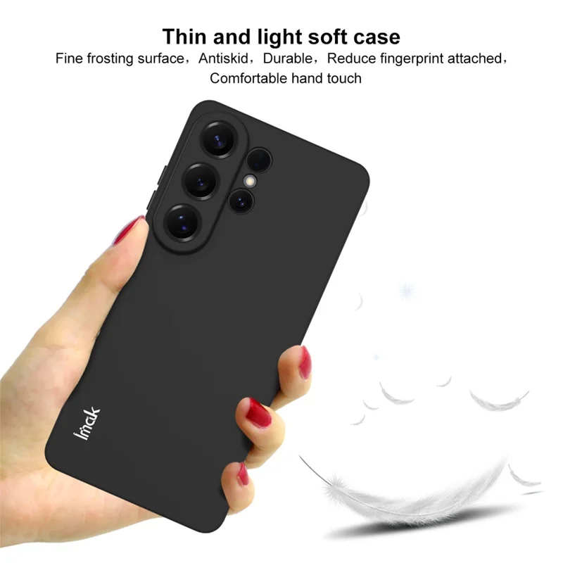 IMAK UC-3 Series for Samsung Galaxy S26 Ultra Case Matte Anti Fingerprint Soft TPU Cover - Black