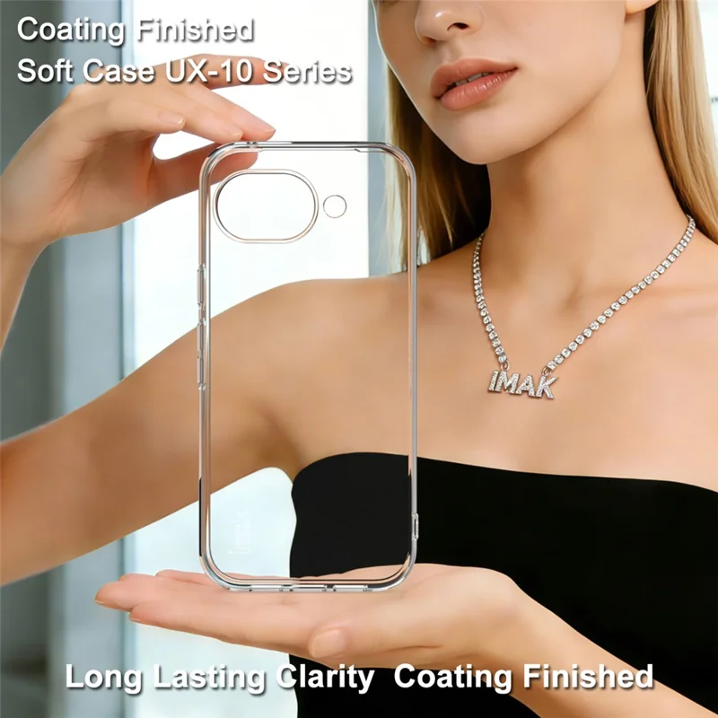 IMAK UX-10 Series For Google Pixel 10a Phone Case Soft TPU Mobile Back Cover - Transparent