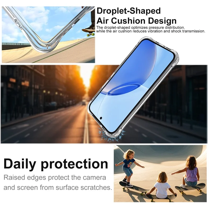 IMAK For Realme 16 Pro 5G Case TPU Phone Cover Airbag Shockproof Protection - Transparent