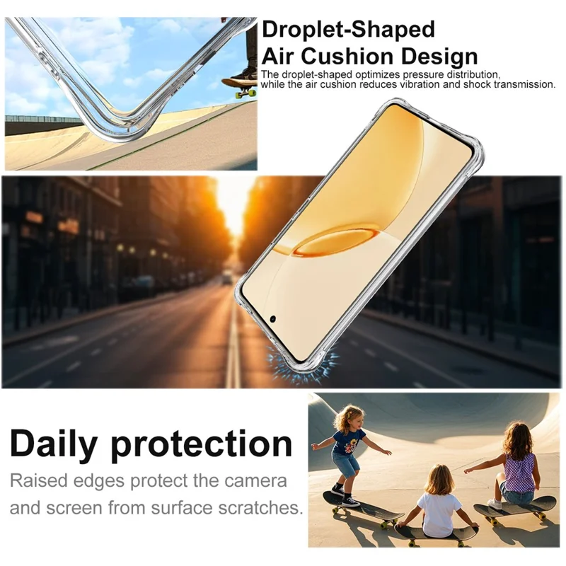 IMAK For Realme 16 Pro+ 5G Case TPU Phone Cover Airbag Shockproof Protection - Transparent