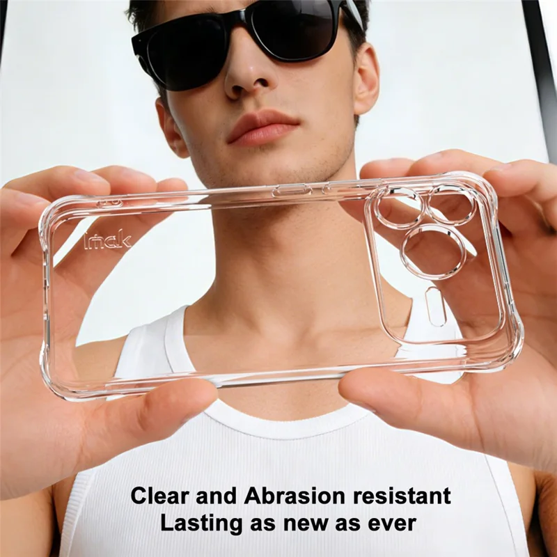 IMAK For Honor Power2 5G Case TPU Phone Cover Airbag Shockproof Protection - Transparent