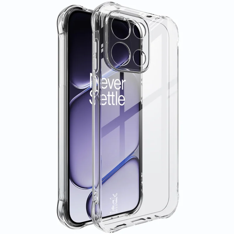 IMAK For OnePlus Turbo 6 5G Case TPU Phone Cover Airbag Shockproof Protection - Transparent