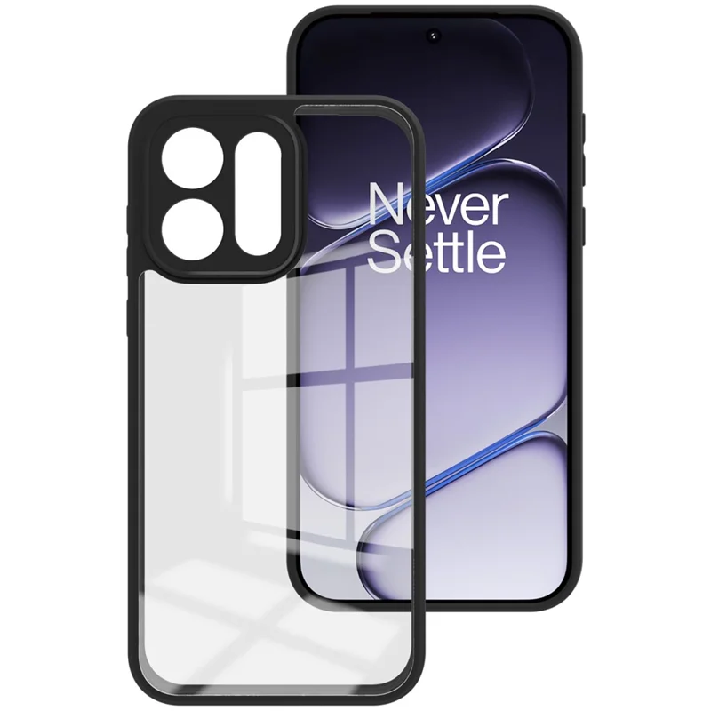 IMAK UX-9A Series For OnePlus Turbo 6 5G Case TPU PC Phone Cover Reinforced Corners - Transparent