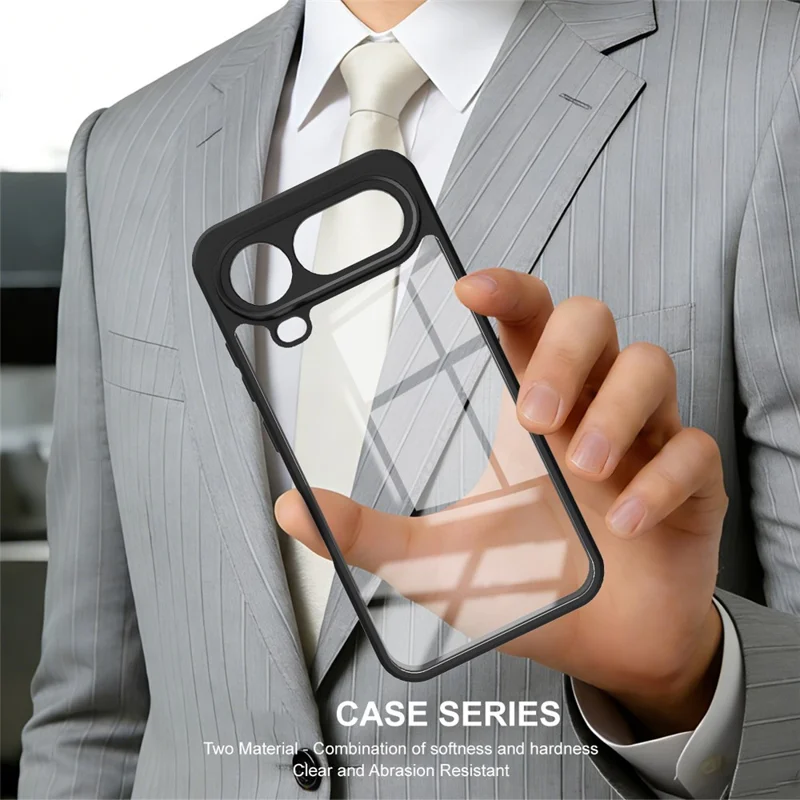 IMAK UX-9A Series For Honor Magic8 Pro Air 5G Case TPU PC Phone Cover Reinforced Corners - Transparent