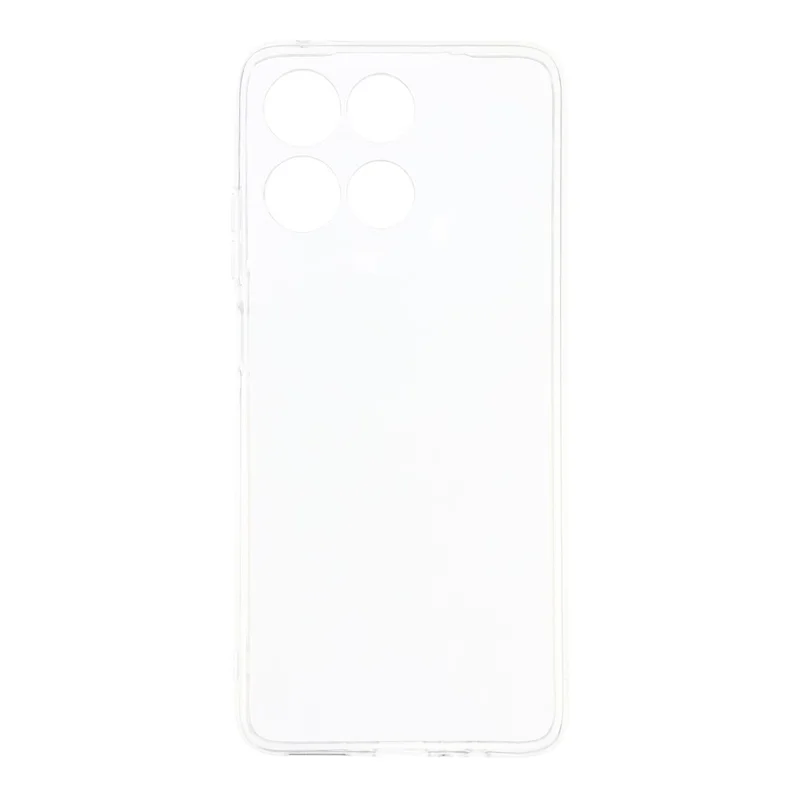 For Motorola Moto G67 Power 5G Back Cover Ultra Thin Flexible TPU Clear Phone Case - Transparent