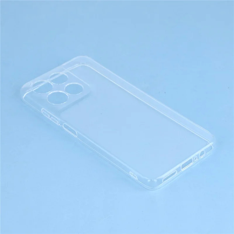 For Motorola Moto G67 Power 5G Back Cover Ultra Thin Flexible TPU Clear Phone Case - Transparent