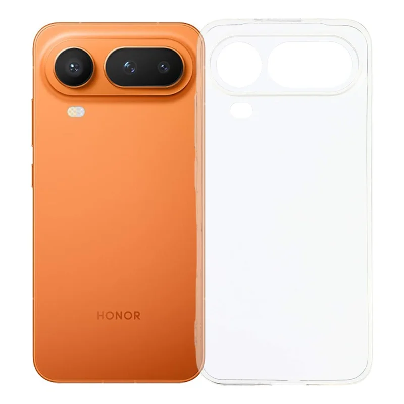 For Honor Magic8 Pro Air 5G Back Cover Ultra Thin Flexible TPU Clear Phone Case - Transparent