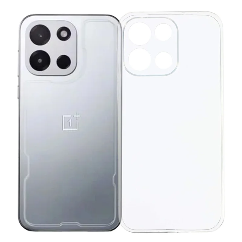 For OnePlus Turbo 6 5G Back Cover Ultra Thin Flexible TPU Clear Phone Case - Transparent