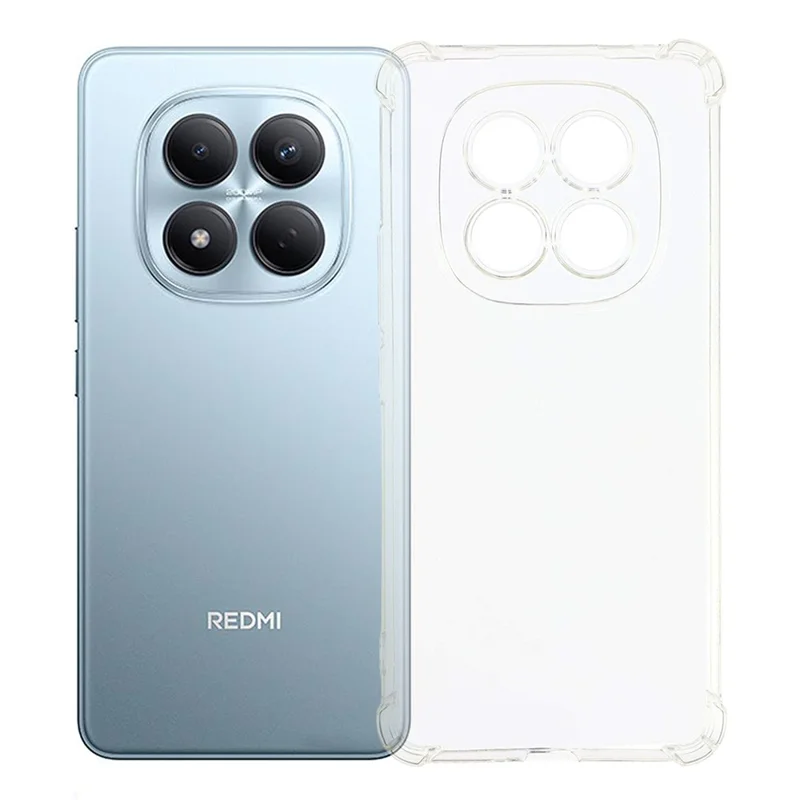 For Xiaomi Redmi Note 15 Pro 4G (Global) TPU Case Reinforced Corners Drop-proof Phone Cover - Transparent