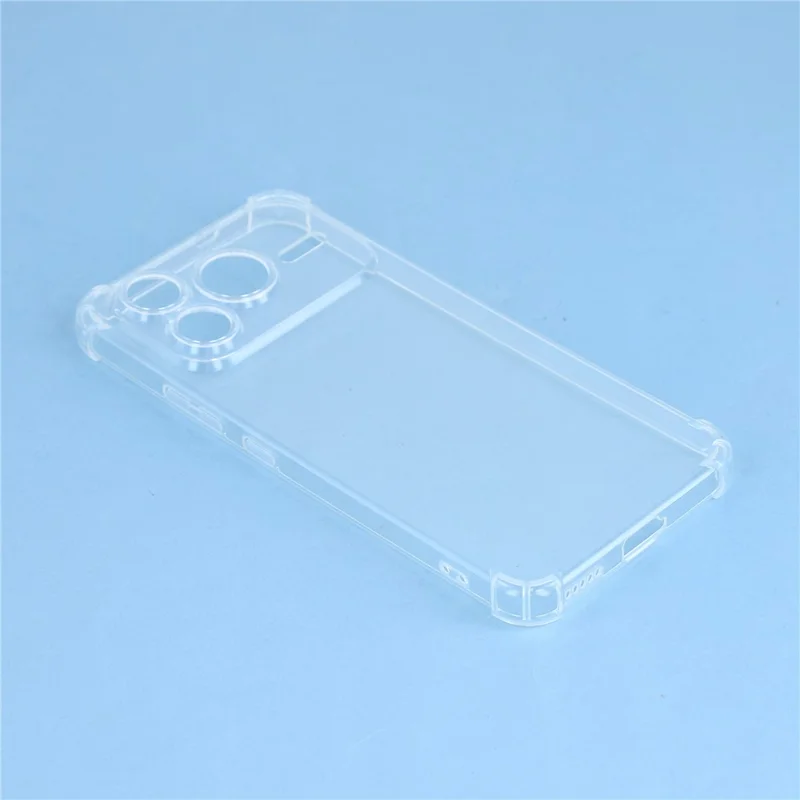 For Honor Power2 5G TPU Case Reinforced Corners Drop-proof Phone Cover - Transparent