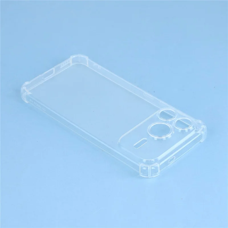 For Honor Power2 5G TPU Case Reinforced Corners Drop-proof Phone Cover - Transparent