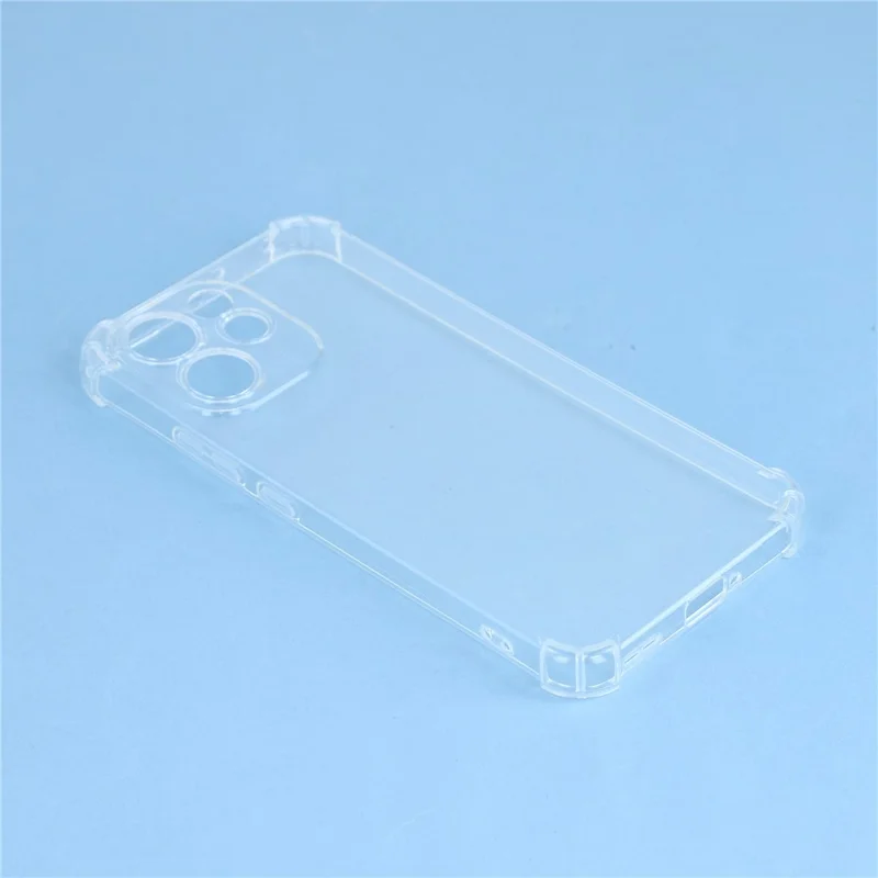 For Oppo Reno15 F 5G TPU Case Reinforced Corners Drop-proof Phone Cover - Transparent