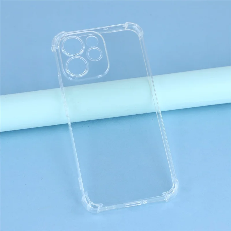 For Oppo Reno15 F 5G TPU Case Reinforced Corners Drop-proof Phone Cover - Transparent