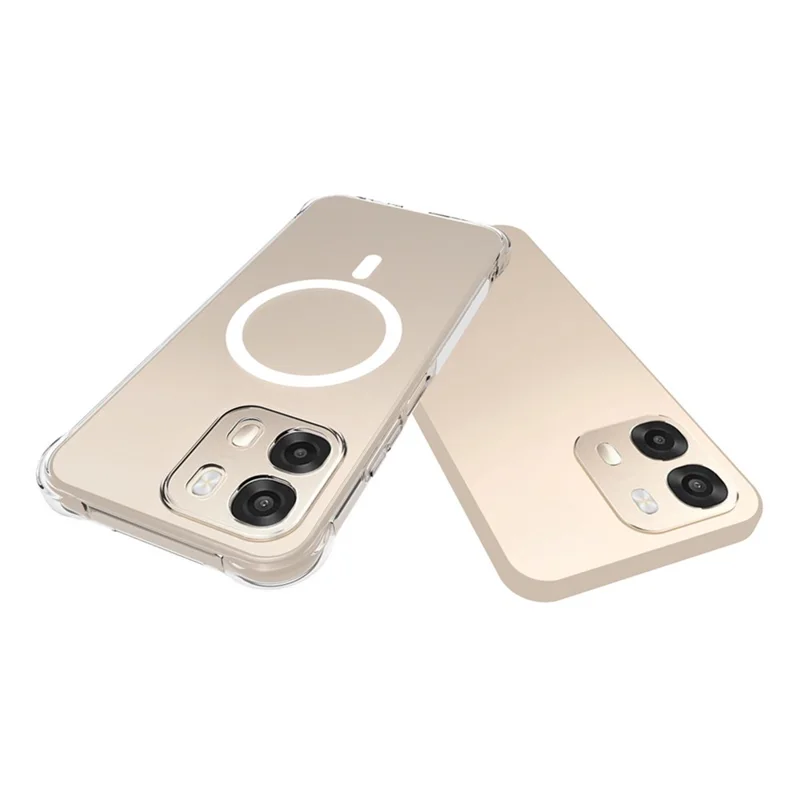 Bulk Purchasing Magnetic Case For Oppo A6 4G / A6 5G (Global) / A6s 5G TPU Anti-drop Phone Back Cover - Transparent