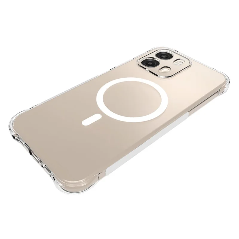 Bulk Purchasing Magnetic Case For Oppo A6 4G / A6 5G (Global) / A6s 5G TPU Anti-drop Phone Back Cover - Transparent