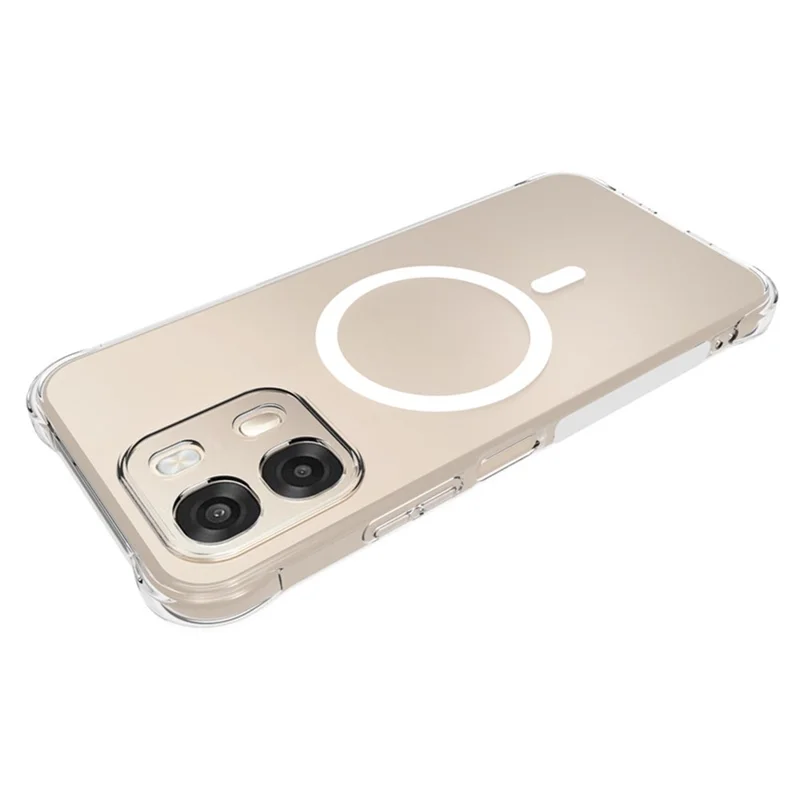 Bulk Purchasing Magnetic Case For Oppo A6 4G / A6 5G (Global) / A6s 5G TPU Anti-drop Phone Back Cover - Transparent