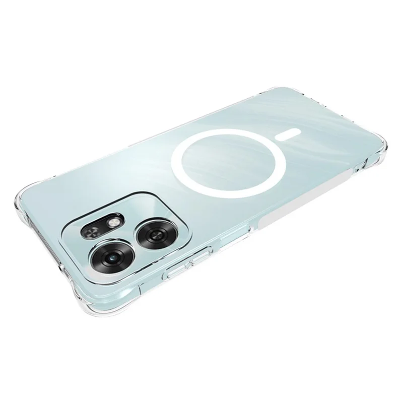 Bulk Purchasing For Honor Play 60A 5G Magnetic Case TPU Anti-drop Phone Back Cover - Transparent