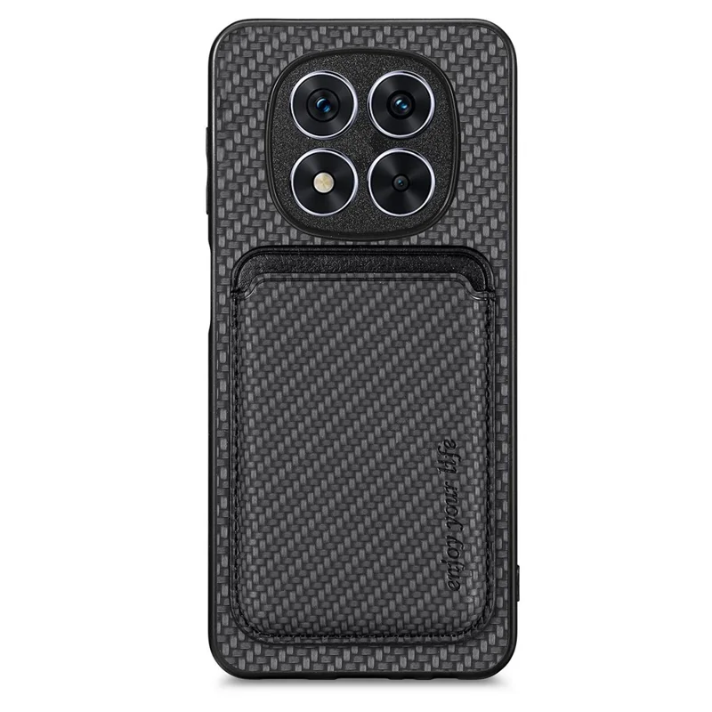 For Xiaomi Redmi Note 15 Pro+ 5G (Global) Magnetic Case Detachable Card Holder Phone Back Cover - Black