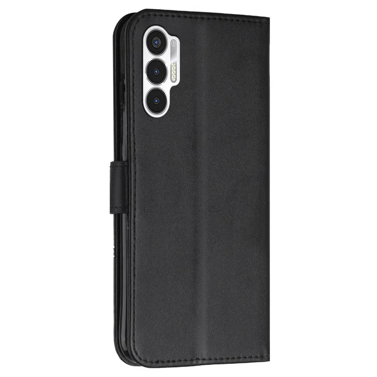 Per le Linee di Cucitura Tecno Pova 3 4G PU Coperchio Pethe Poio Folio Floip Wellaget Cussa Magnetic - Nero