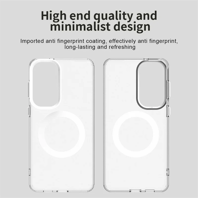 For Samsung Galaxy S26+ Magnetic Case Anti Drop Hybrid Phone Back Cover - Silver