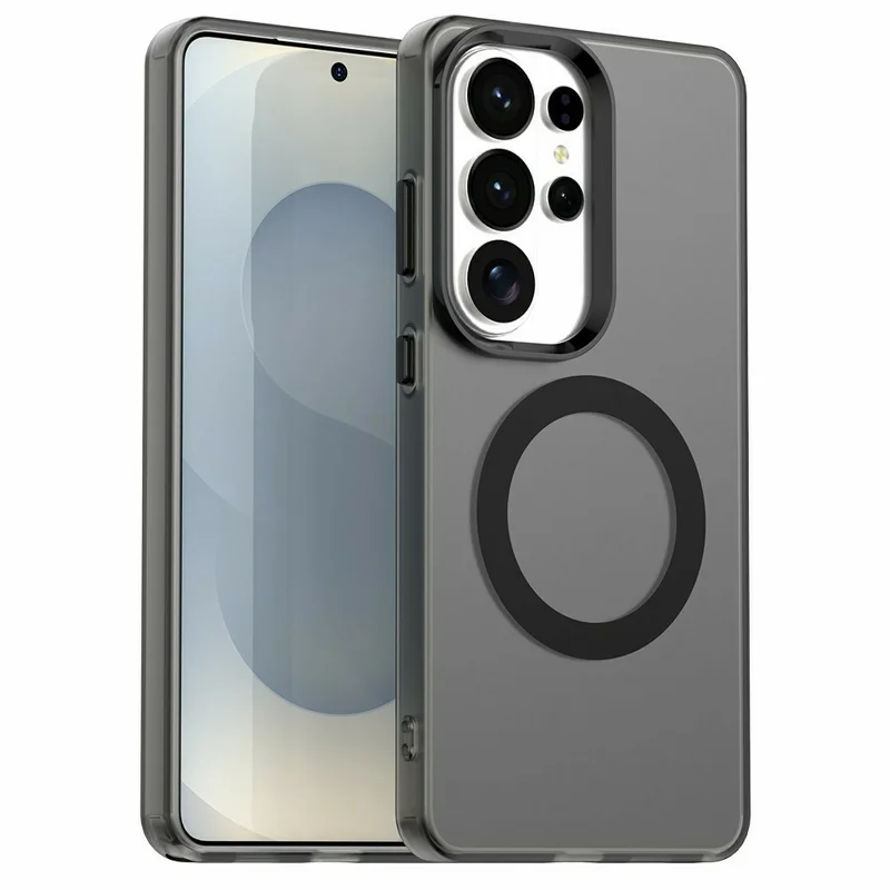 For Samsung Galaxy S26 Ultra Magnetic Case Anti Drop Hybrid Phone Back Cover - Black