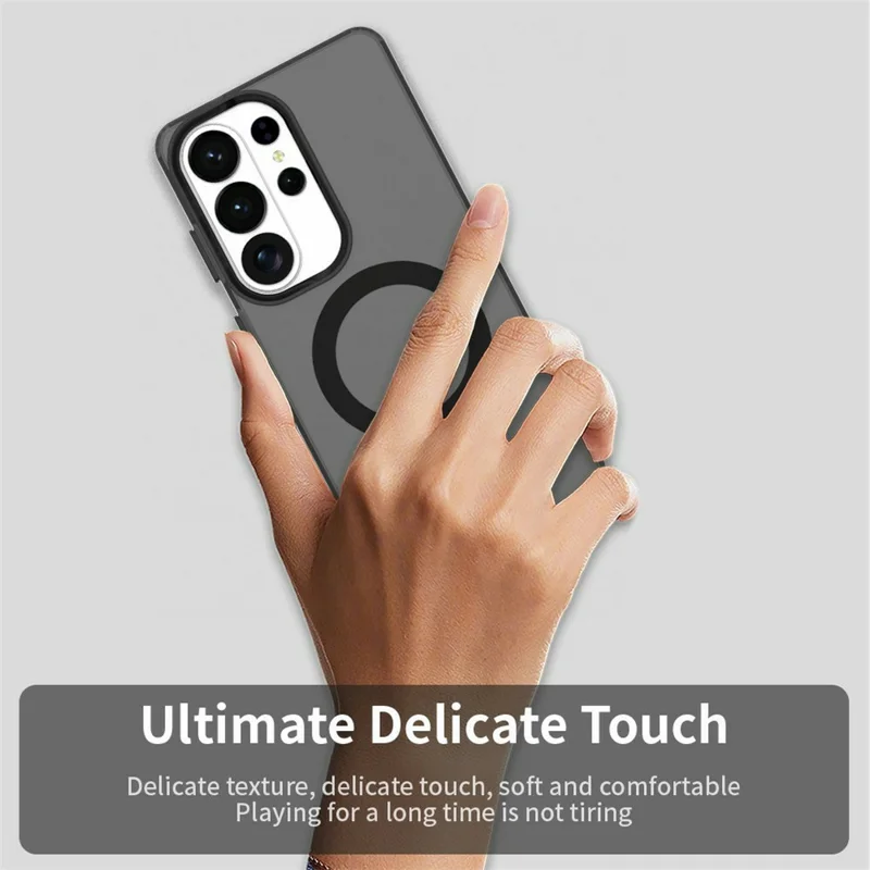 For Samsung Galaxy S26 Ultra Magnetic Case Anti Drop Hybrid Phone Back Cover - Black