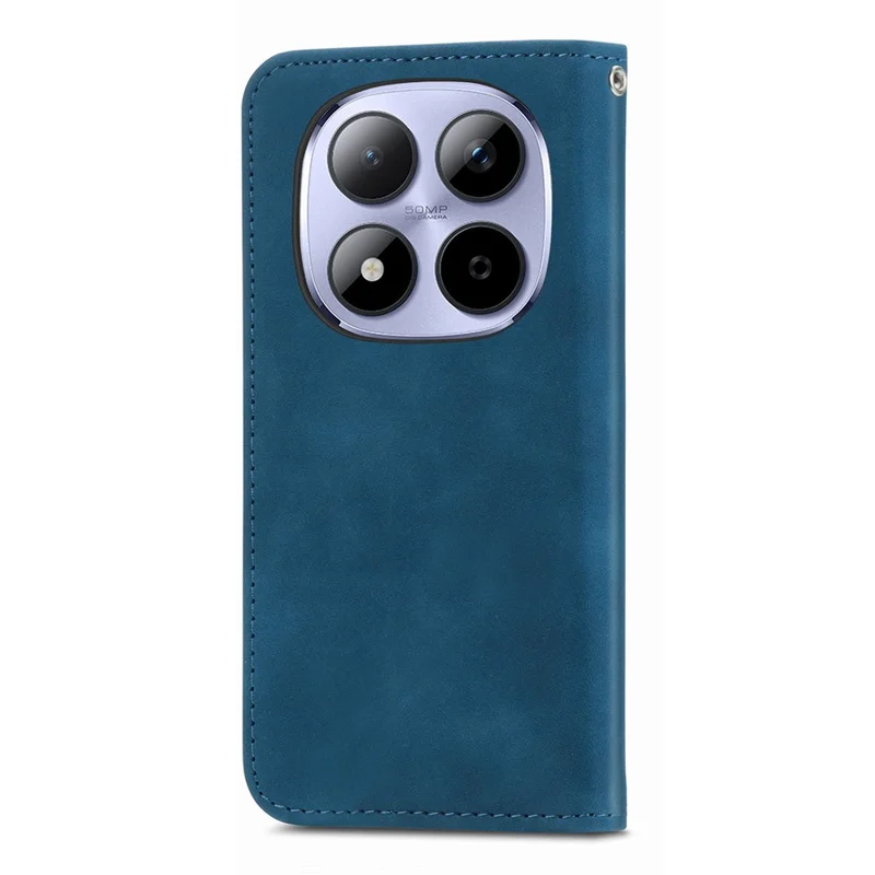 For Xiaomi Redmi Note 15 Pro 5G (Global) Leather Case with Card Holder Magnetic Absorption Phone Cover - Blue