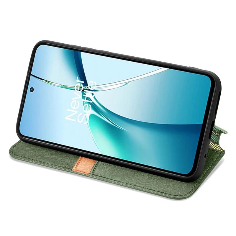 For Xiaomi Redmi Note 15 Pro 5G (Global) Case Rhombus Imprint PU Leather Wallet Phone Cover - Green