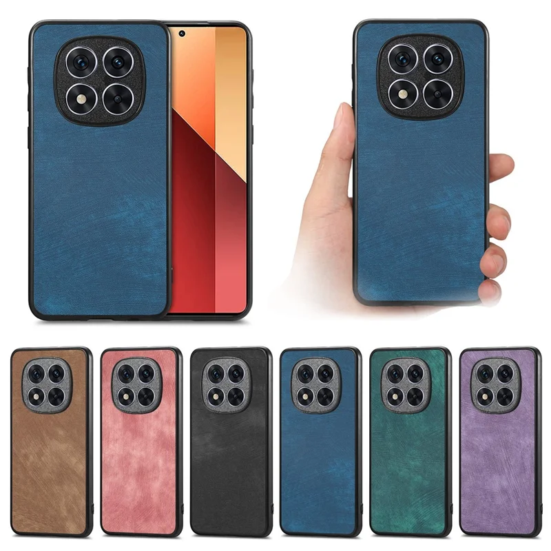 For Xiaomi Redmi Note 15 Pro 5G (Global) Case Shockproof Slim Retro Leather Phone Back Cover - Pink