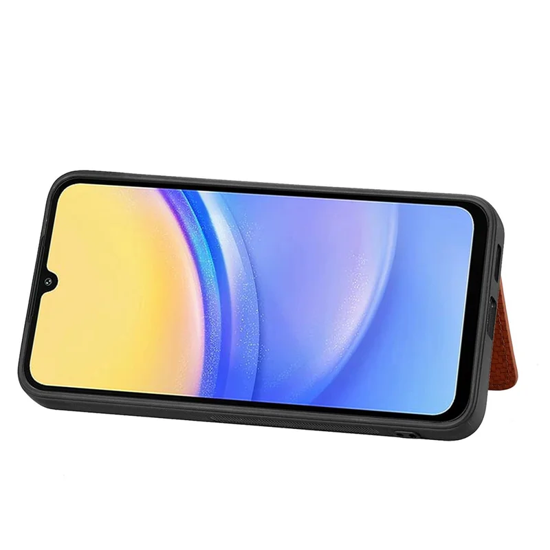For Xiaomi Redmi Note 15 Pro 5G (Global) Case RFID Blocking Carbon Fiber Leather Phone Back Cover with Card Holder - Green