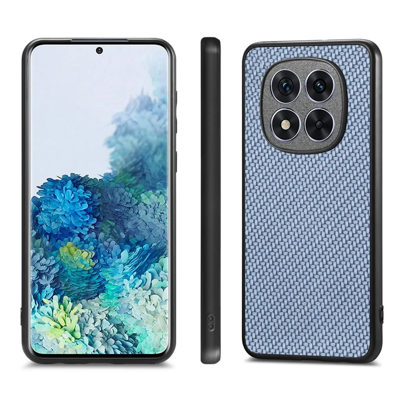 For Xiaomi Redmi Note 15 Pro 5G (Global) Case Carbon Fiber Texture PU Leather + PC + TPU Phone Cover - Blue
