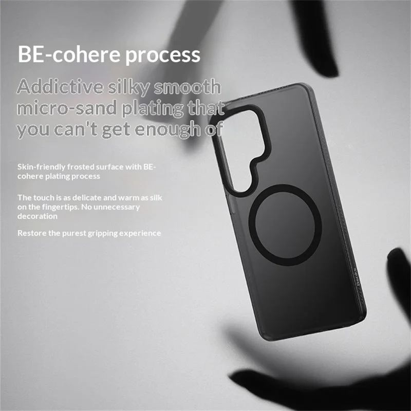 BENKS Für Samsung Galaxy S26 Ultra Magnetische Hülle PC + TPU Matt Handyhülle - Schwarz